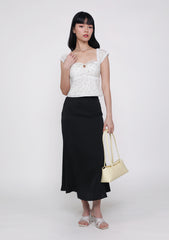 Marilyn Bias Cut Midi Skirt
