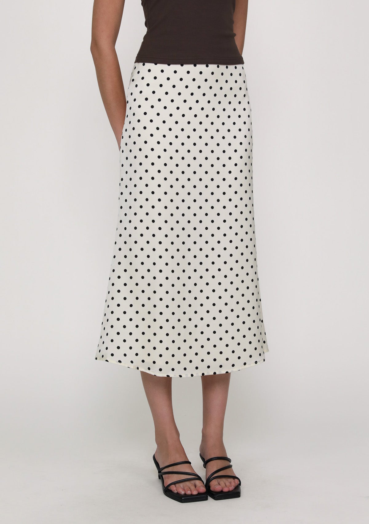 Marilyn Polka Dot Bias Cut Midi Skirt – The Tinsel Rack