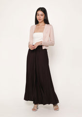 Petite Caprina Pleated Wide Leg Pants