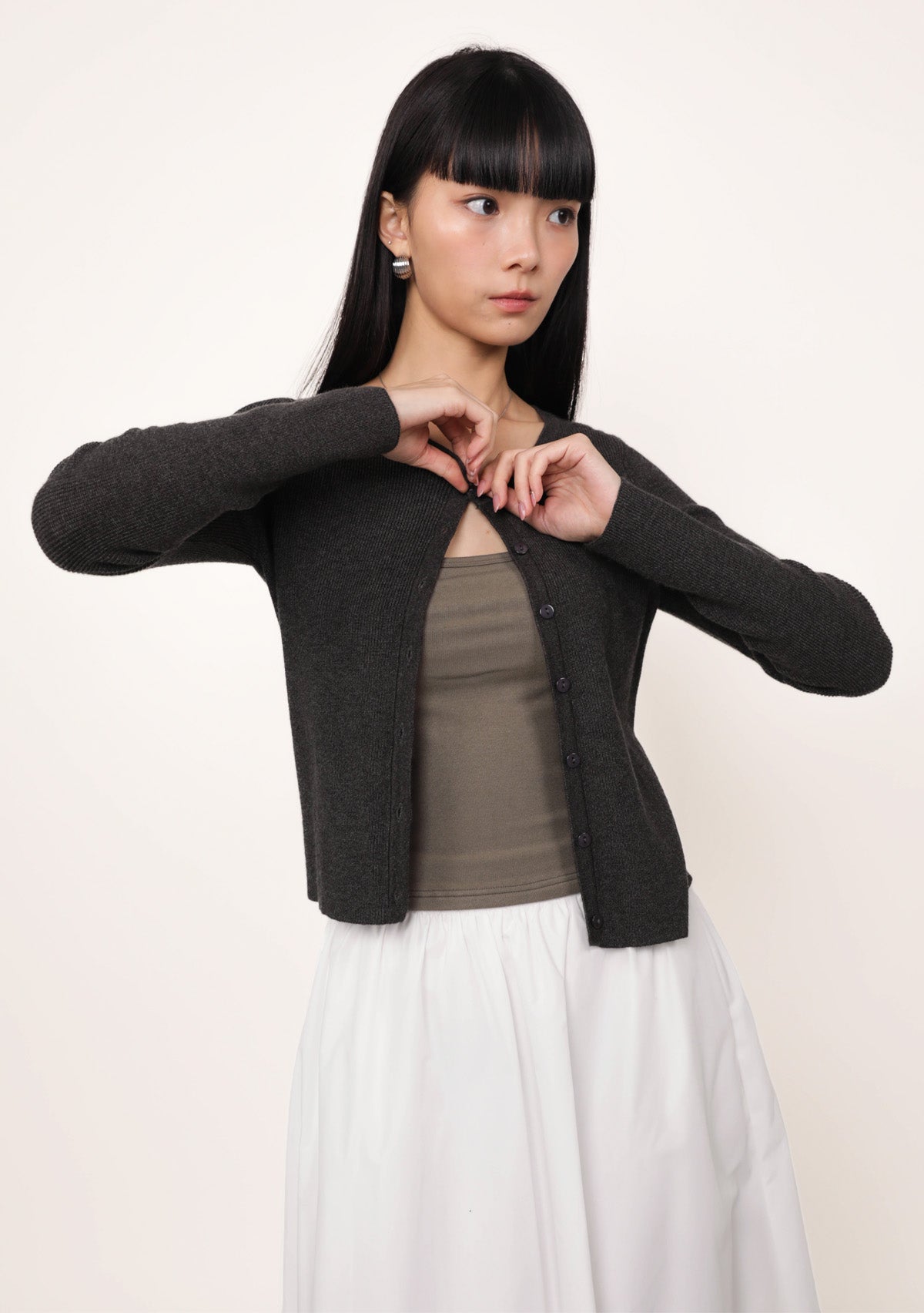 Malorie Basic Button Cardigan – The Tinsel Rack