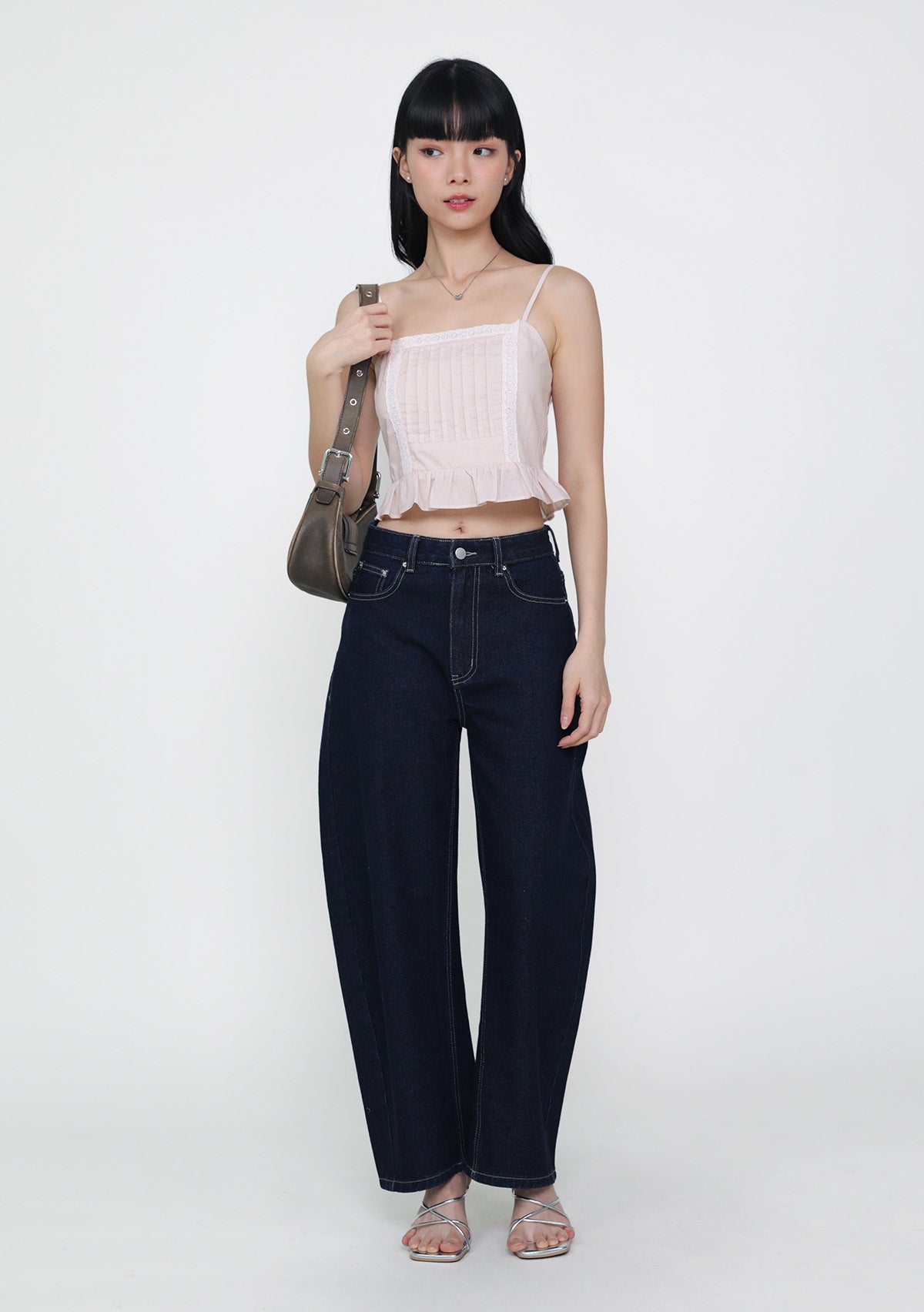 Audrey Lace Trim Panelled Top – The Tinsel Rack