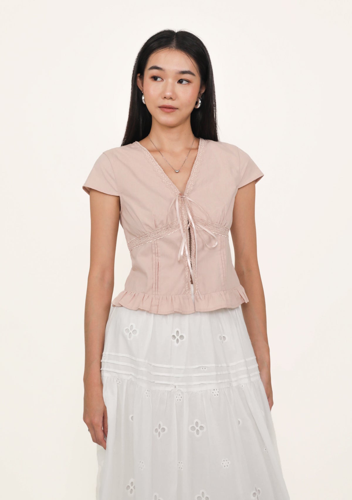 Manila Lace Trim Ribbon Blouse – The Tinsel Rack
