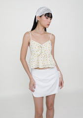 Gwendy Tiered Padded Top (Floral)