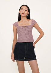 Garry Stitched Denim Shorts