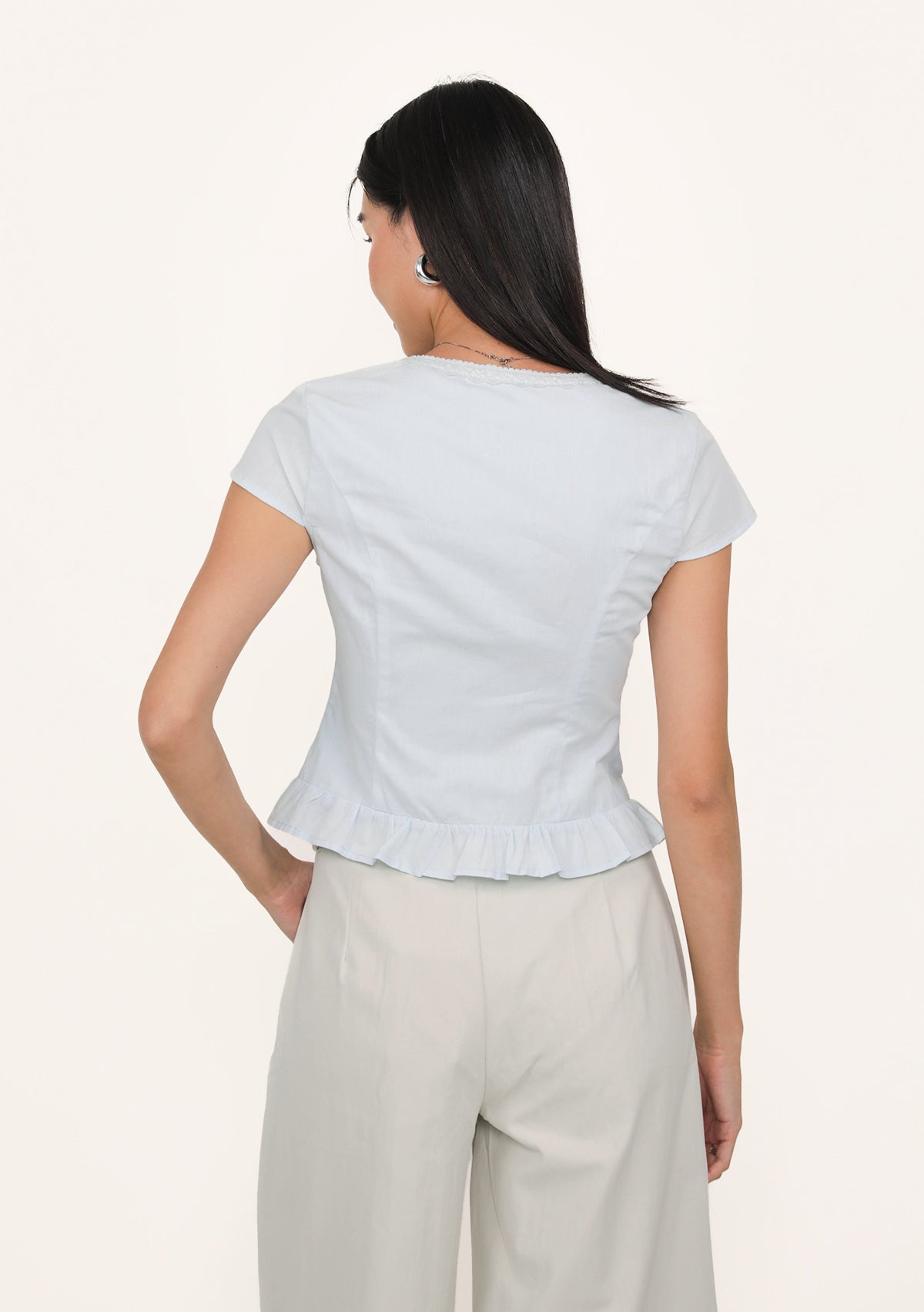 Manila Lace Trim Ribbon Blouse – The Tinsel Rack