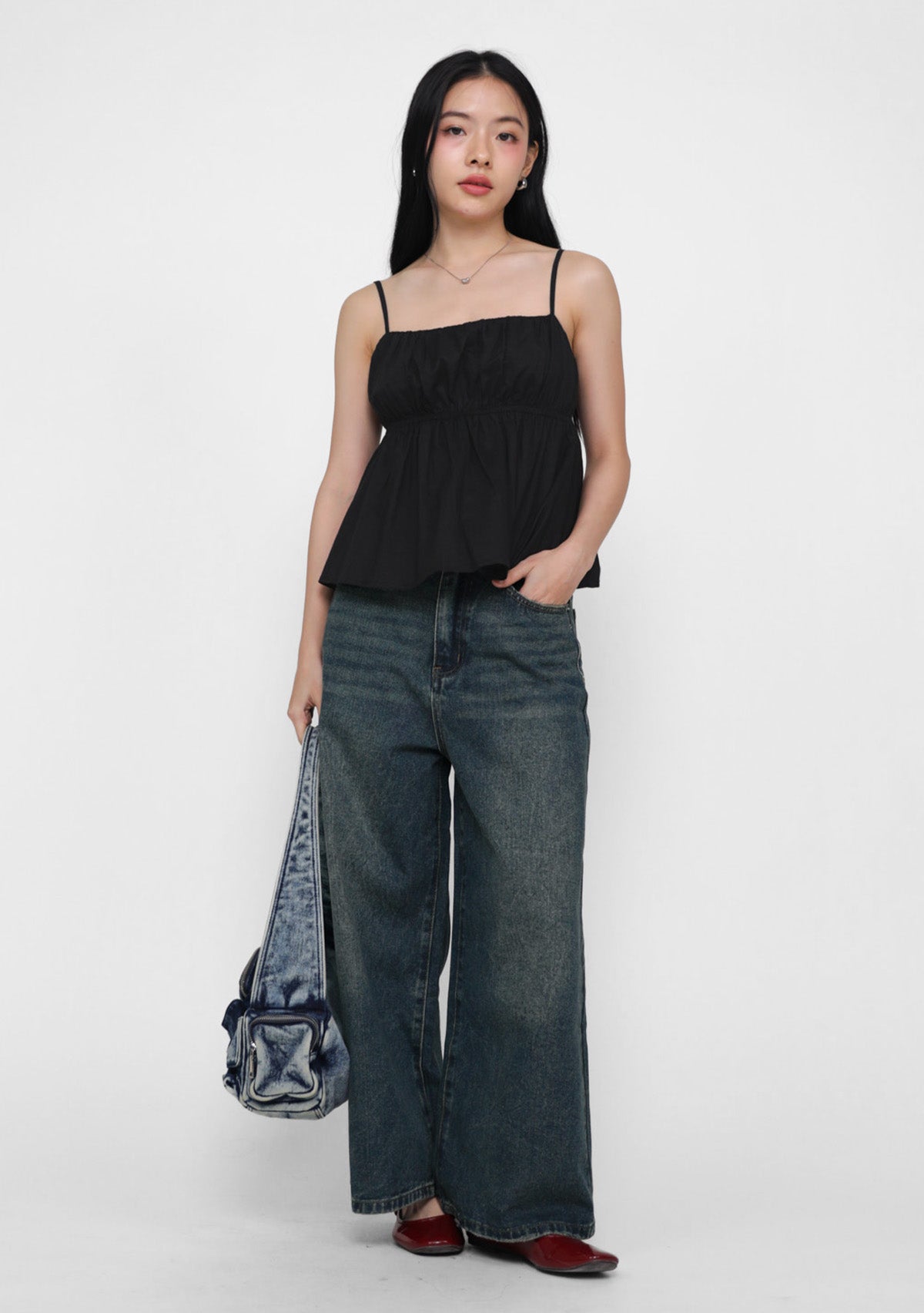 Lila Ruched Front Babydoll Top – The Tinsel Rack