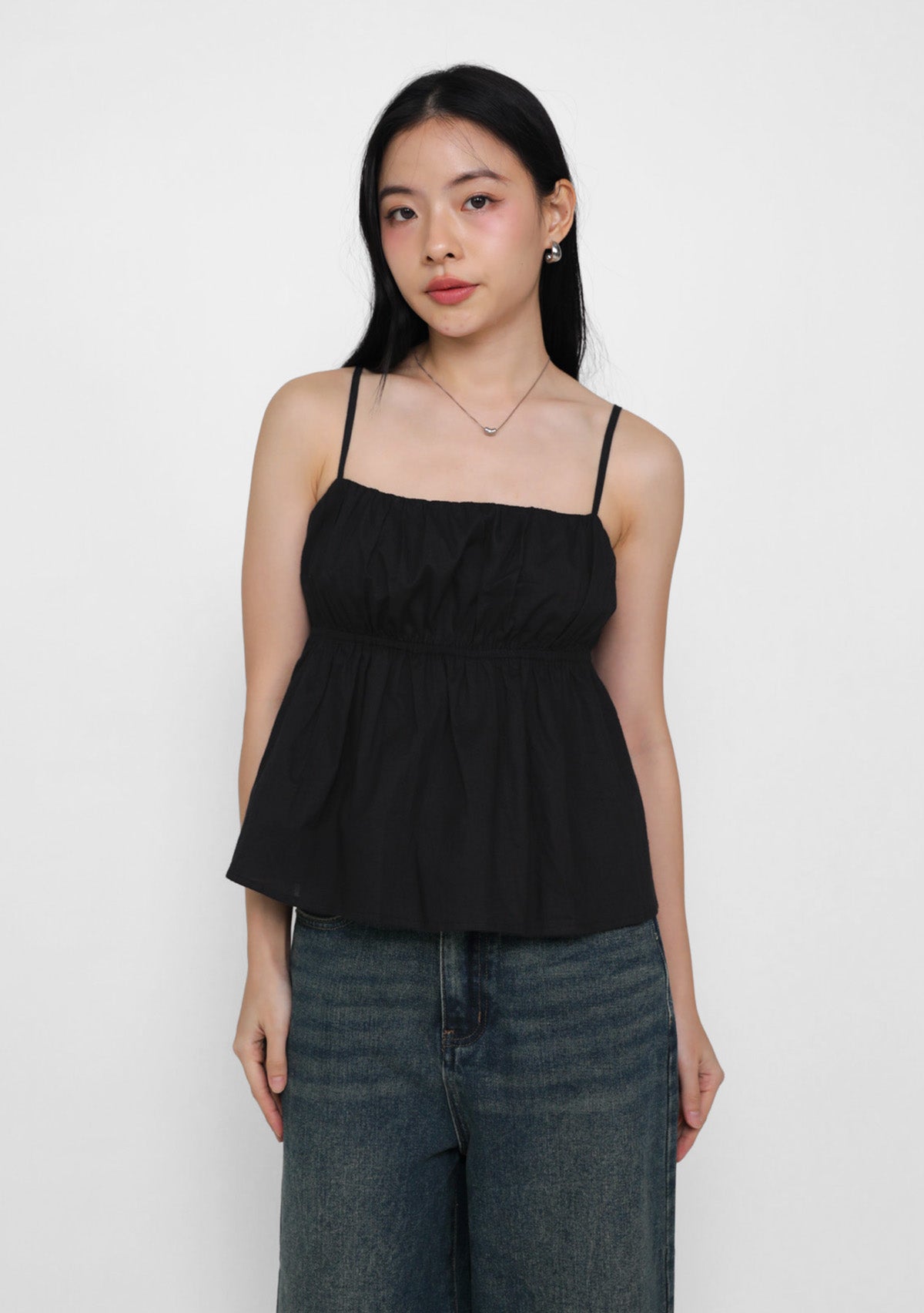 Lila Ruched Front Babydoll Top – The Tinsel Rack