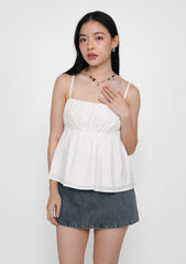 Lila Ruched Front Babydoll Top