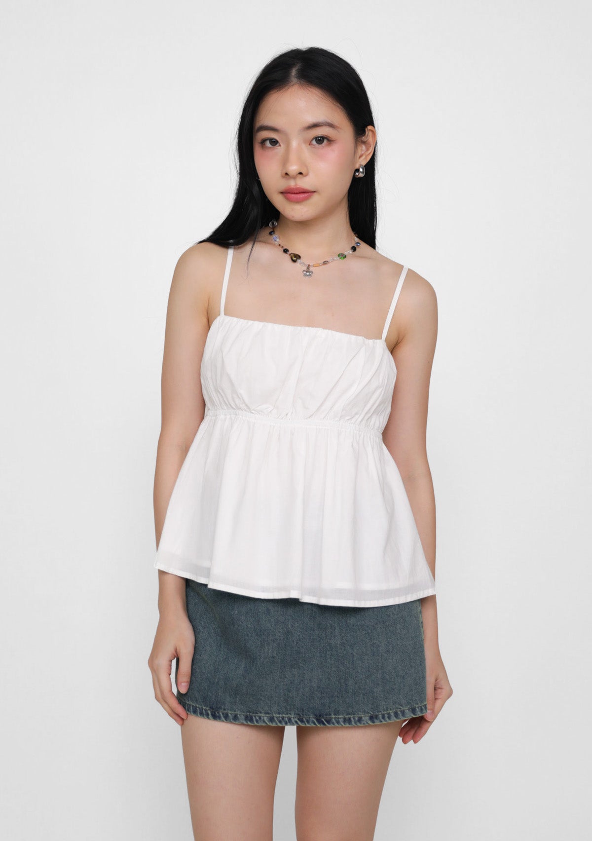 Lila-_color_white-ruched-