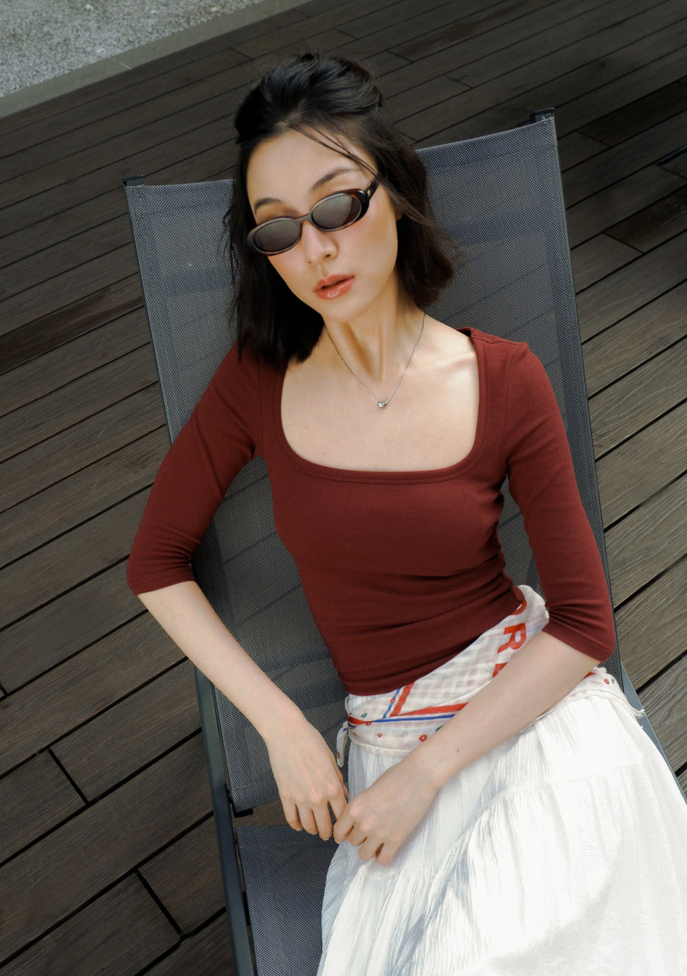 Renee Long Sleeve Padded Top