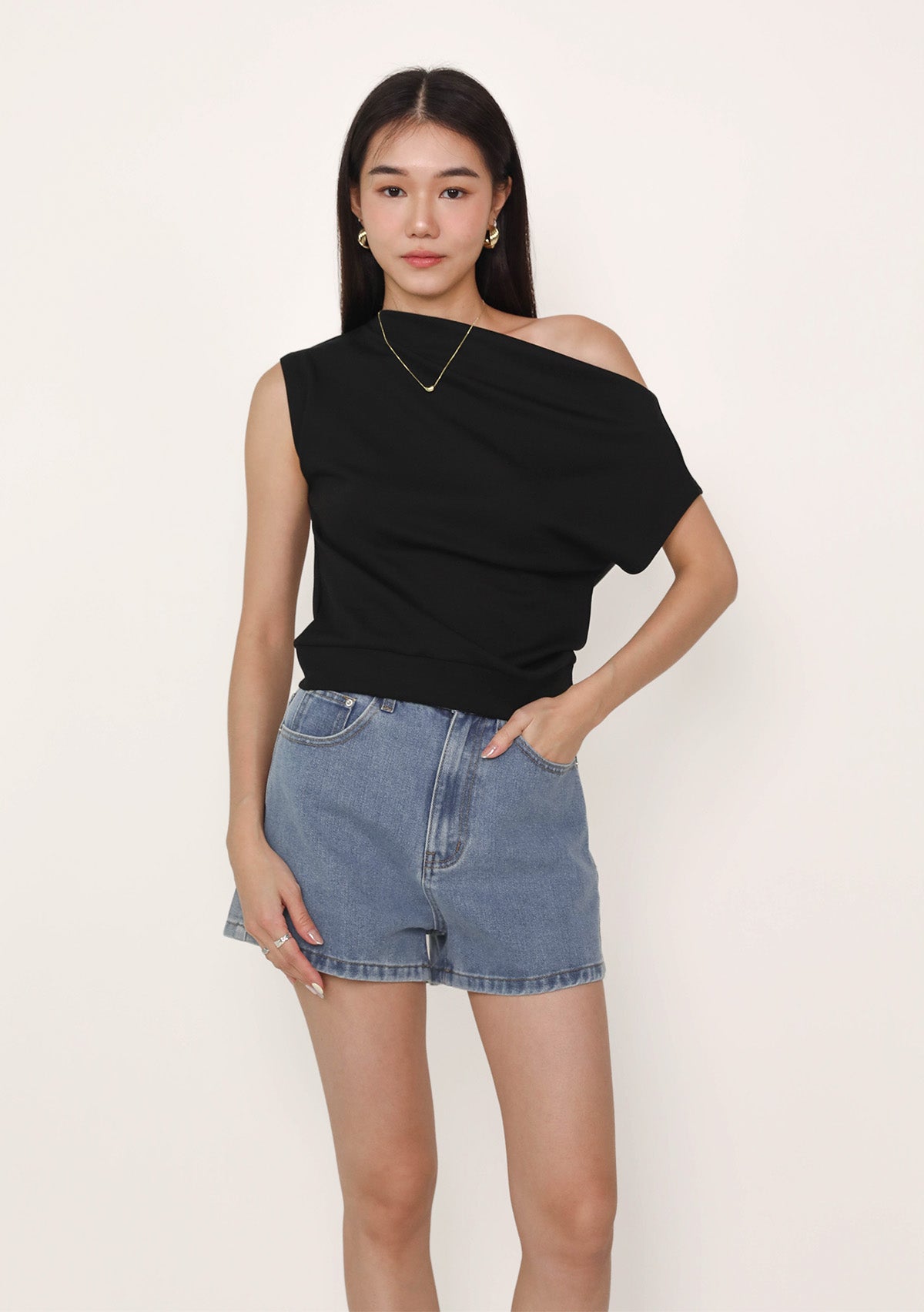 Klaris Eyelet Babydoll Top TOP2294 – The Tinsel Rack