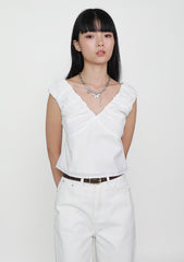 Monika Ruched Shoulder Top
