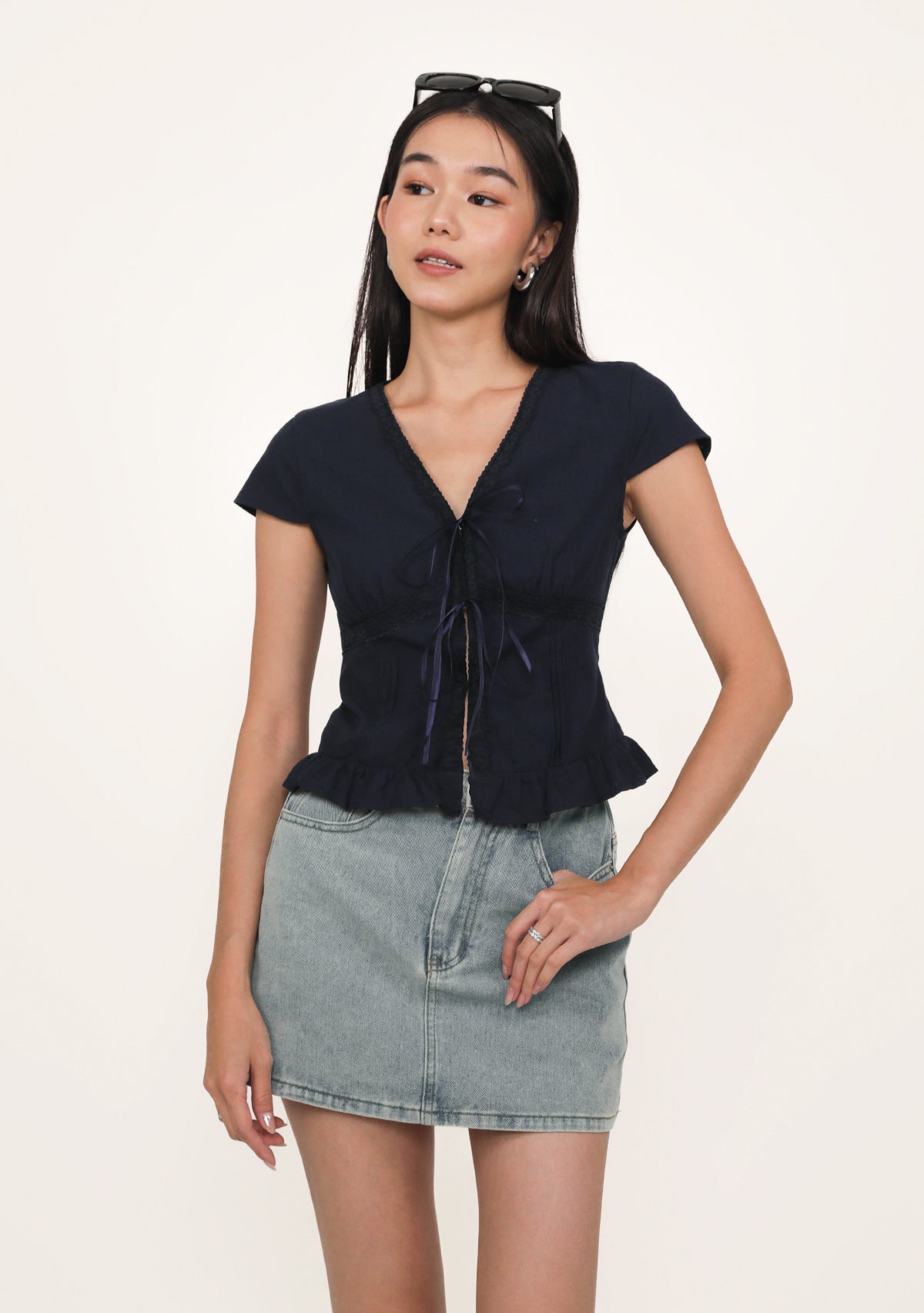 Manila Lace Trim Ribbon Blouse – The Tinsel Rack