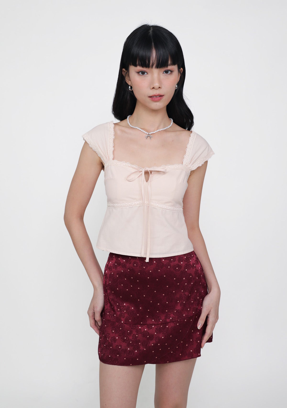 Peach-Pink--Nyu--Ribbon-Lace-