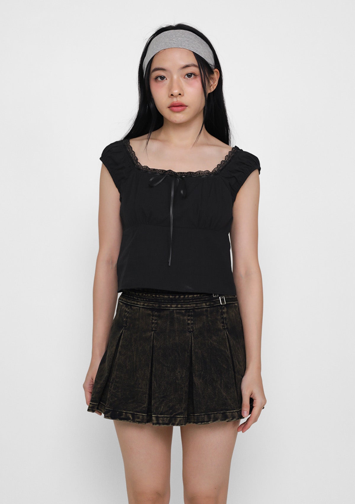 Relle Lace Trim Ribbon Top – The Tinsel Rack