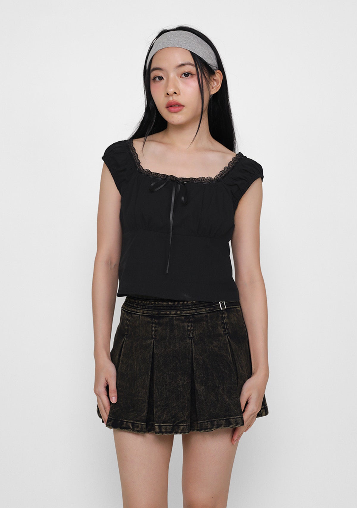 Relle Lace Trim Ribbon Top – The Tinsel Rack