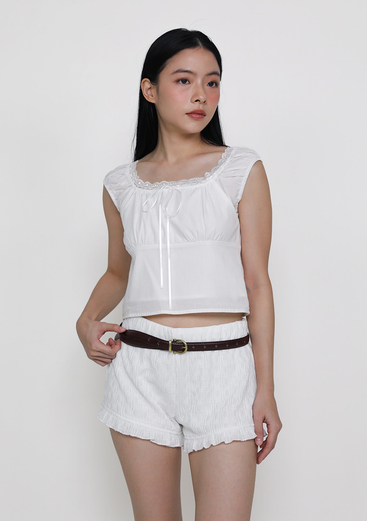 Relle Lace Trim Ribbon Top – The Tinsel Rack