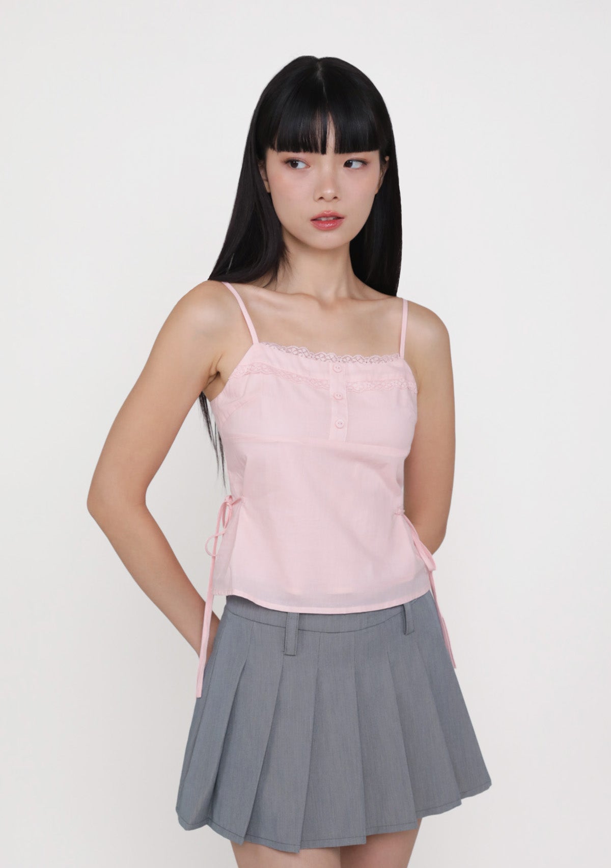 トップス andmary Tina ribbon tops ANDMARY】Tina ribbon tops