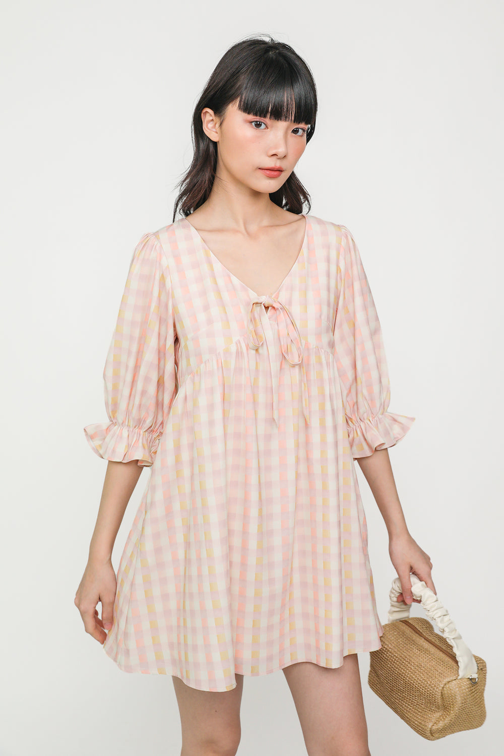 Tia Babydoll Sleeved Dress