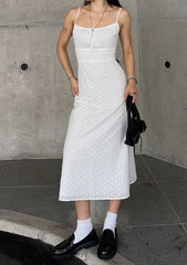 Bree Ruched Front Dress (Eyelet)