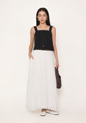 Caprina Pleated Maxi Skirt