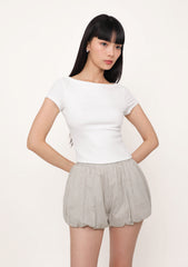 Florence Short Sleeve Padded Top