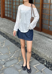 Henri Long Sleeve Sheer Top
