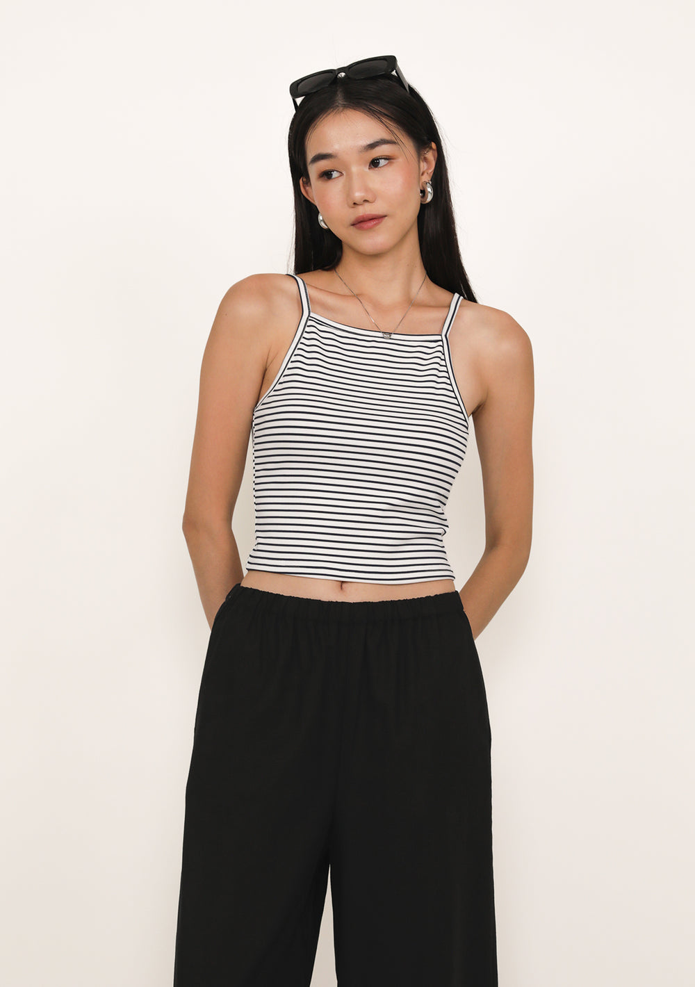 Jill Padded Top (Stripes)