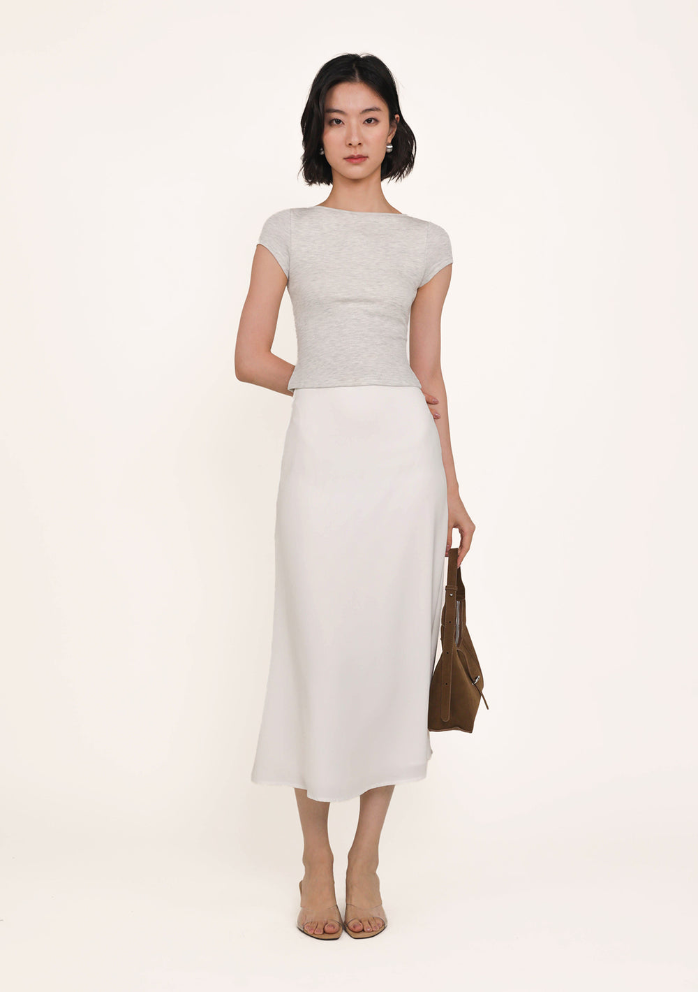 Marilyn Bias Cut Midi Skirt (Version 2)