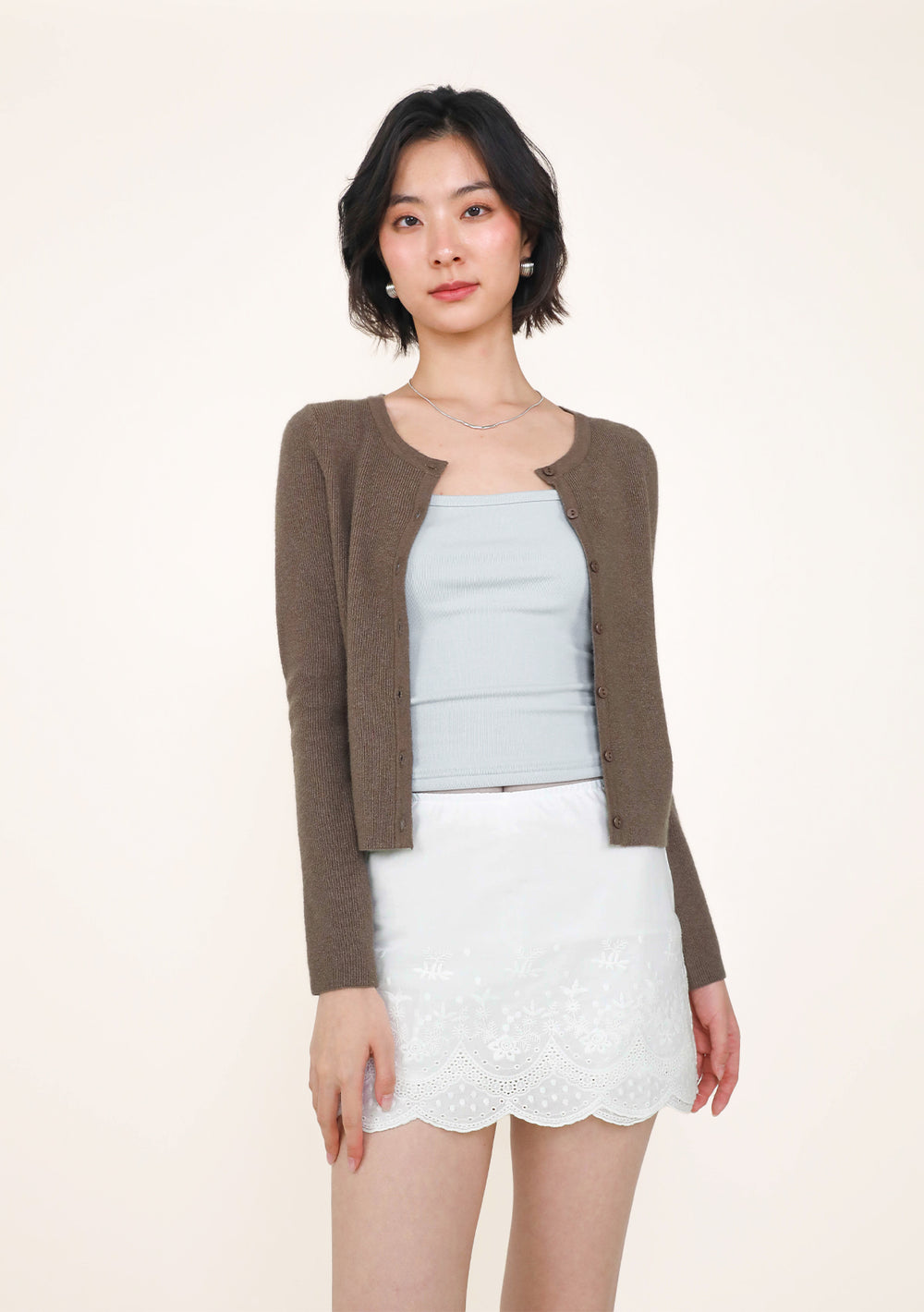 Maris Embroidery Scallop Hem Skorts (Version 2)