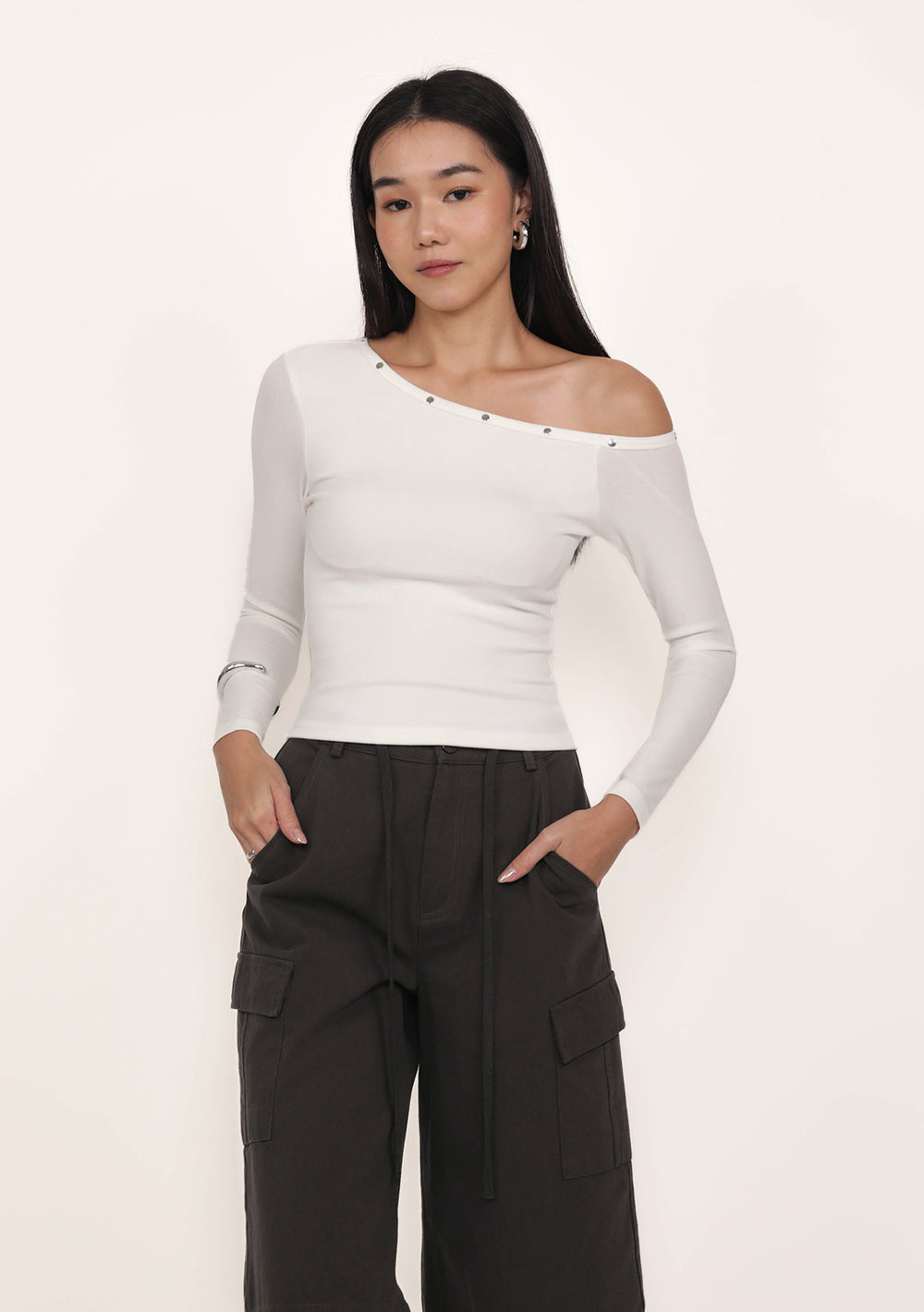 Mica Studded Padded Top