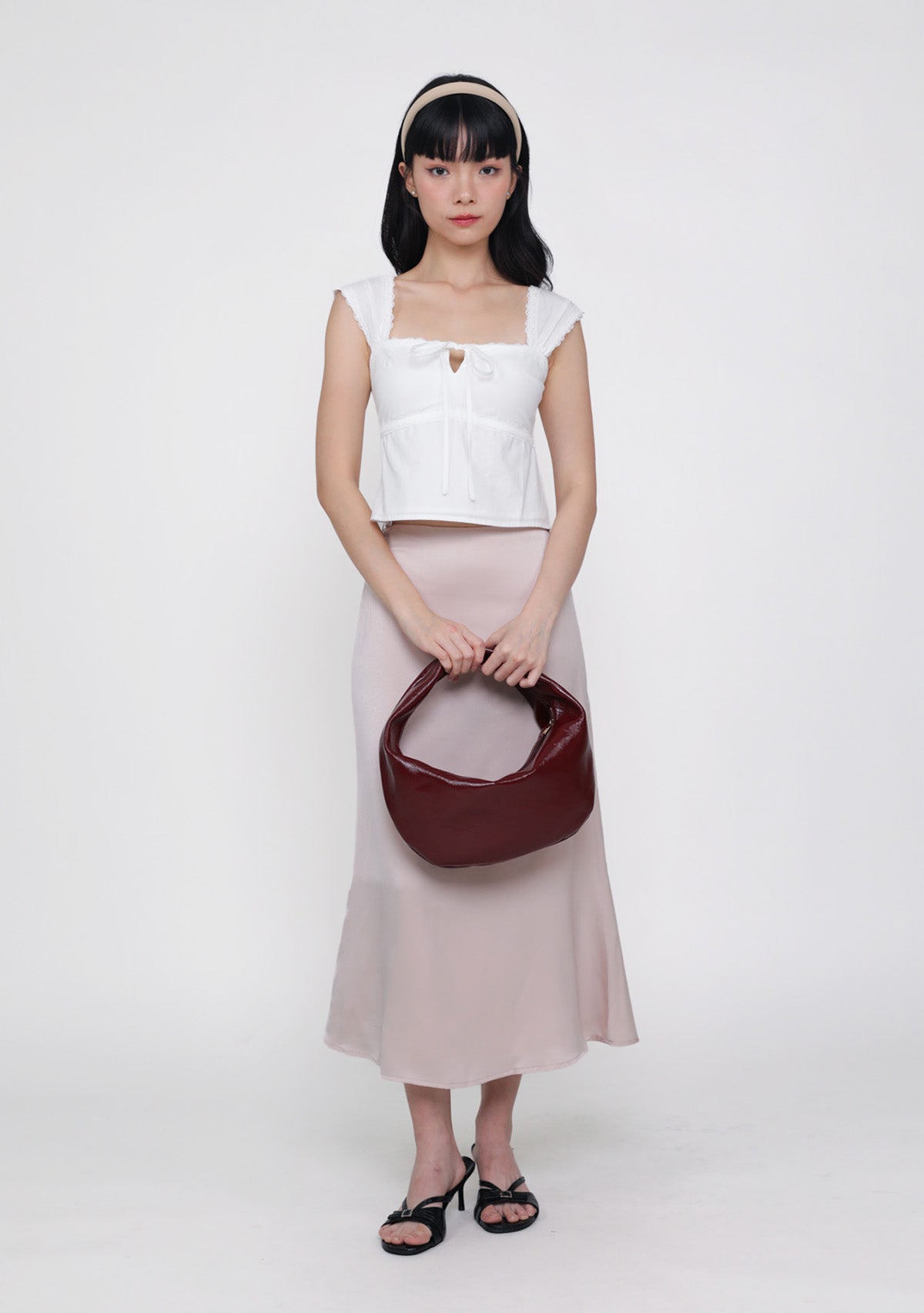 Nyu Ribbon Lace Trim Padded Top – The Tinsel Rack