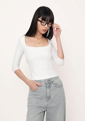 Renee Long Sleeve Padded Top