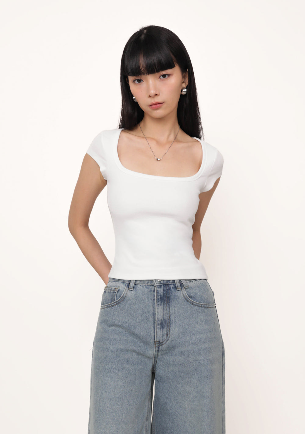 Renee Short Sleeve Padded Top