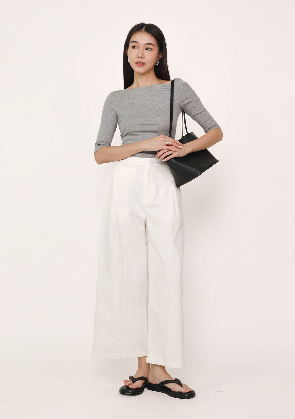 Ria Twill Pleated Pants