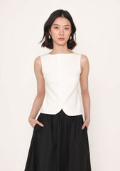 Romi Button Vest Top