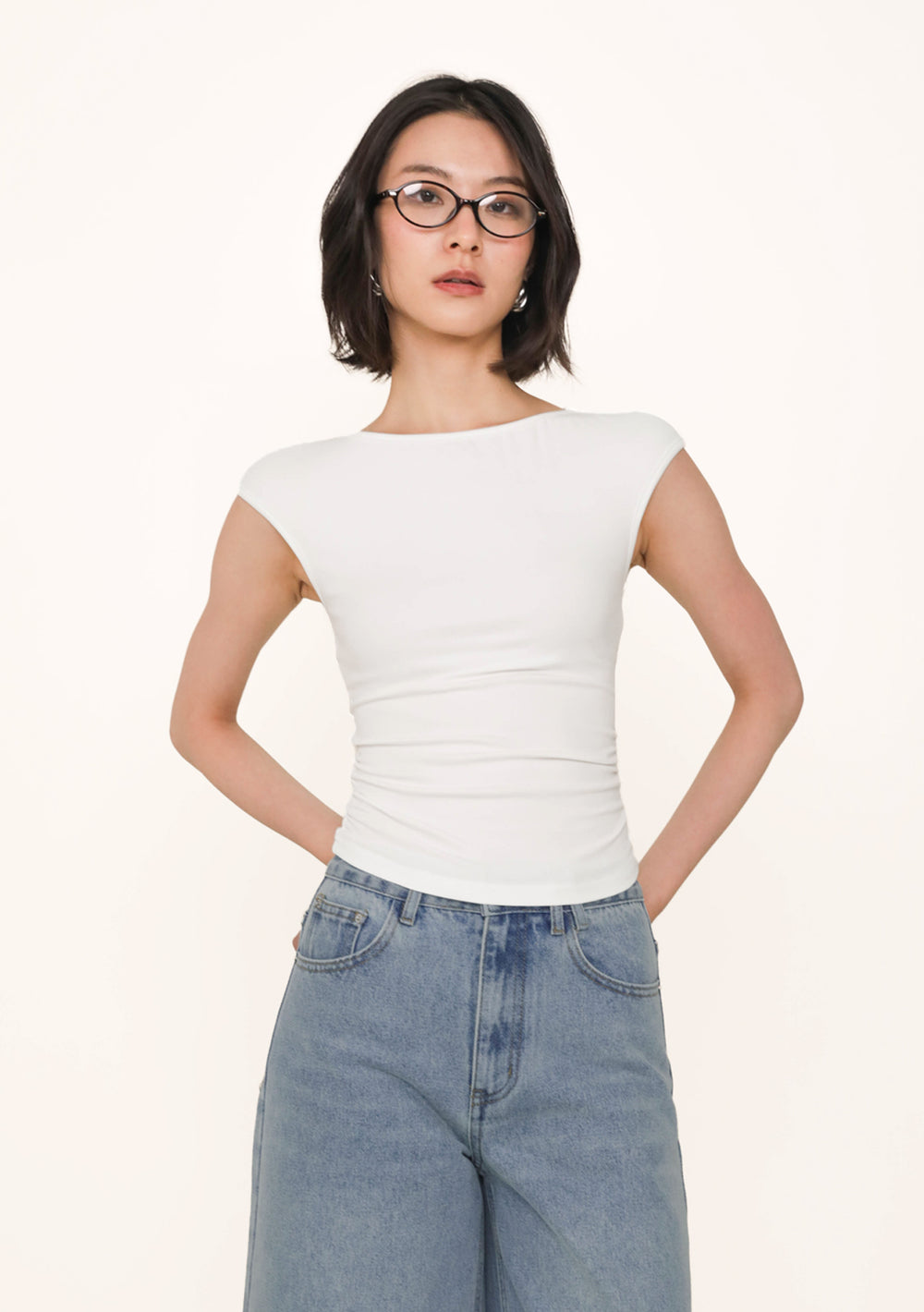 Ronnie Boat Neck Padded Top