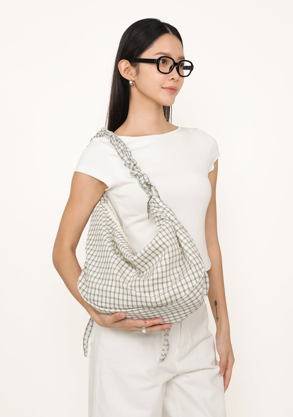 Saffy Hobo Ruched Sling Bag (Prints)
