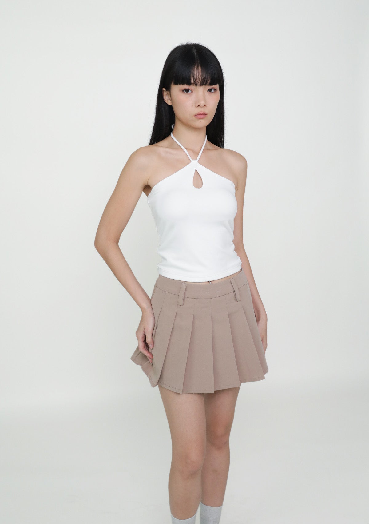 Xenia Halter Keyhole Padded Top – The Tinsel Rack