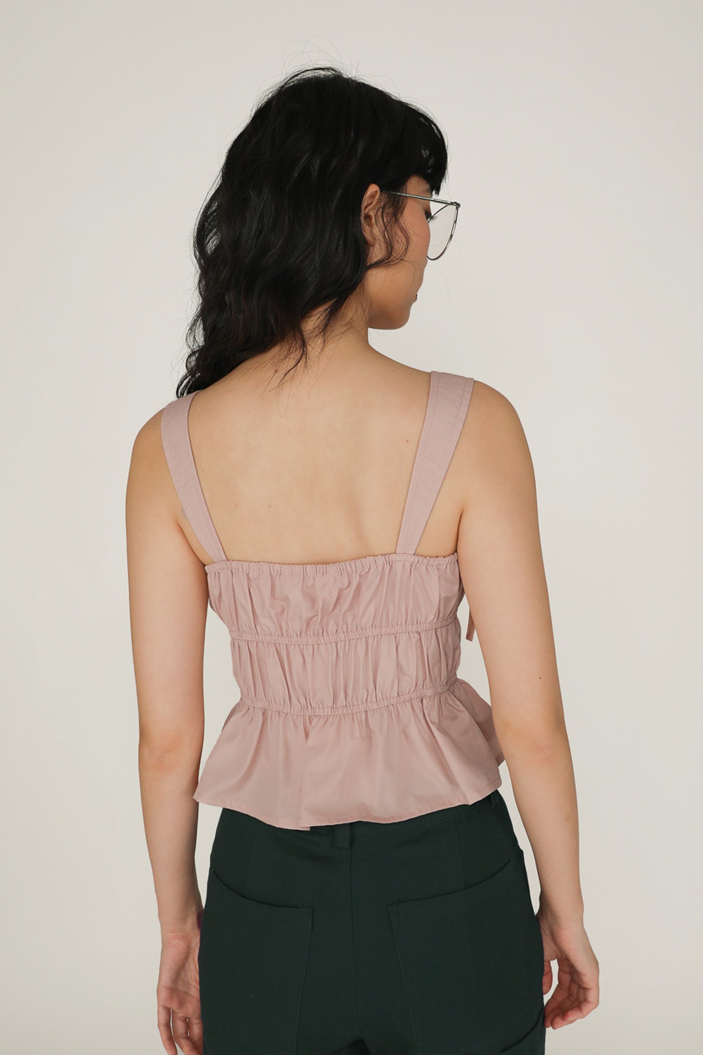 Adalie Ribbon Shirred Babydoll Top – The Tinsel Rack