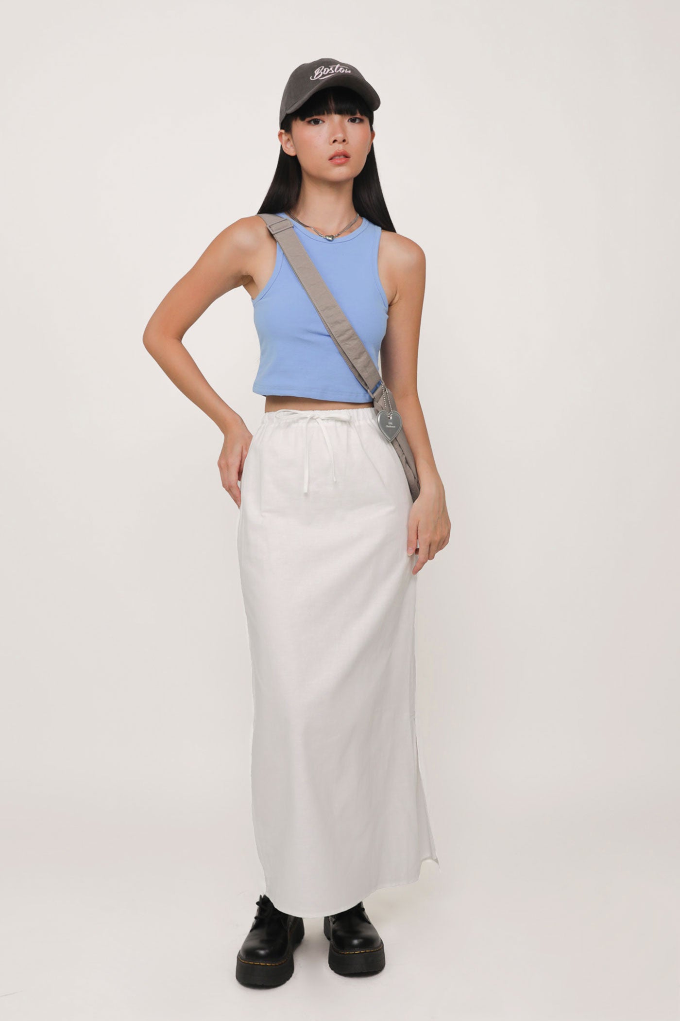 Jaden Linen Drawstring Maxi Skirt – The Tinsel Rack