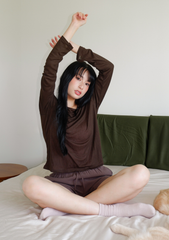 Serafina Long Sleeve Sheer Top