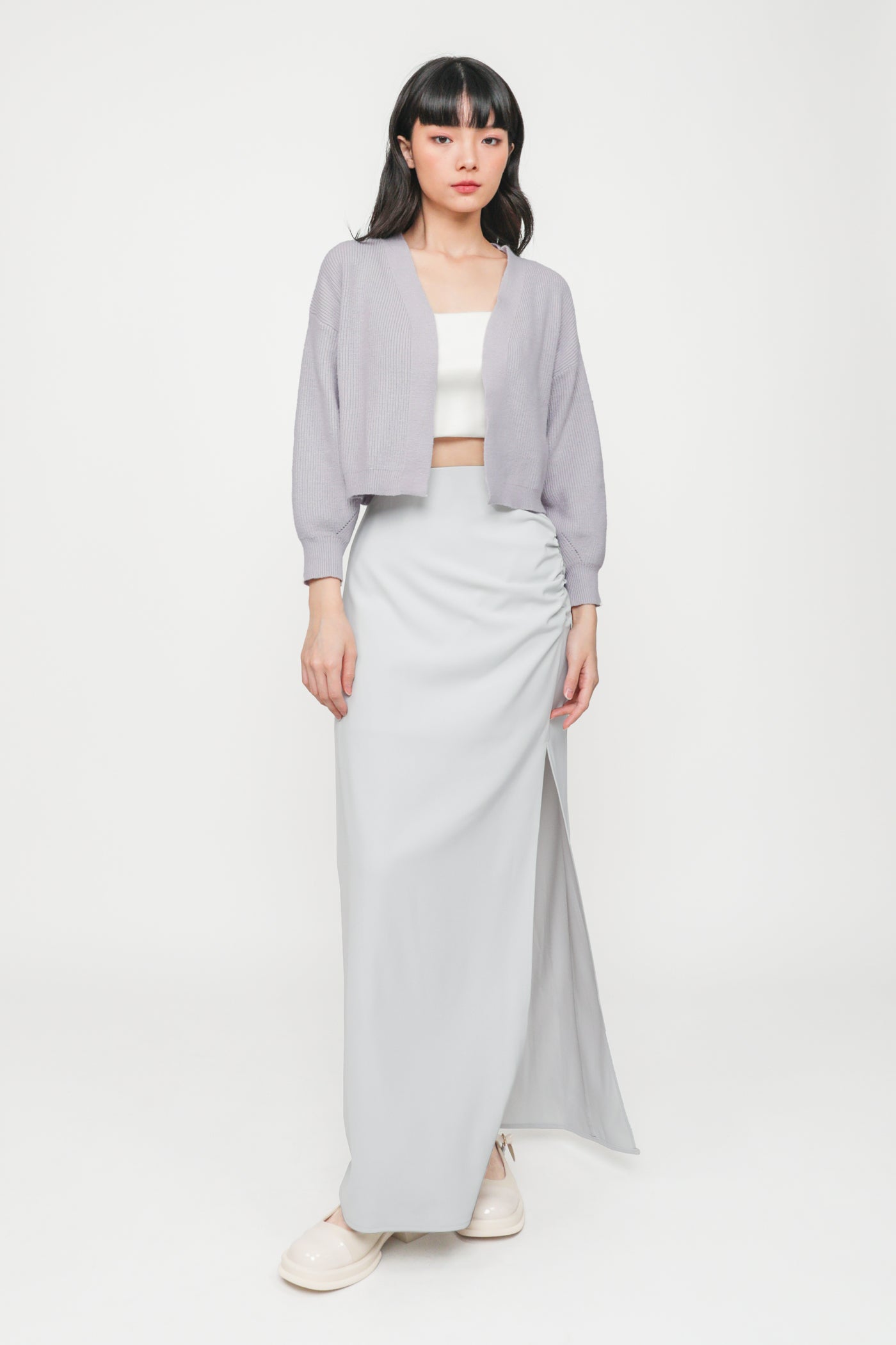 Regular Amina Ruched Side Maxi Skirt – The Tinsel Rack