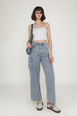 Anaya Ruched Tube Padded Top