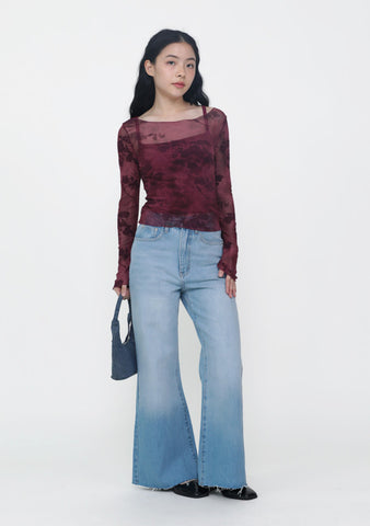 Arisa Lace Long Sleeve Top