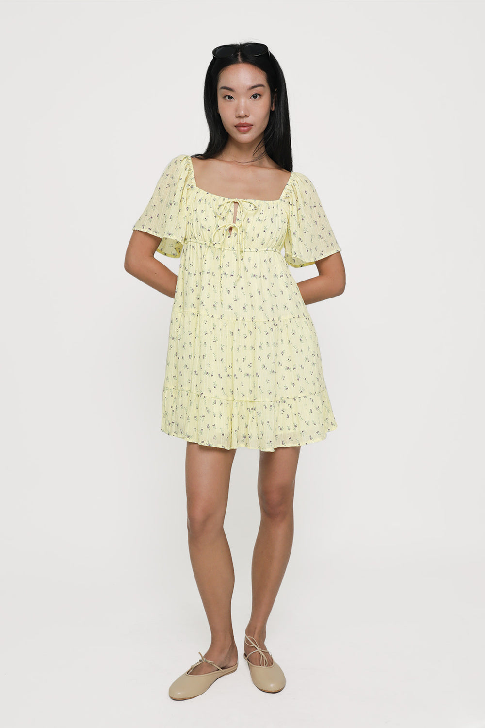 Loreine Flare Sleeve Dress