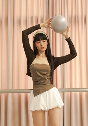 Cleo Side Slit Padded Tube Top