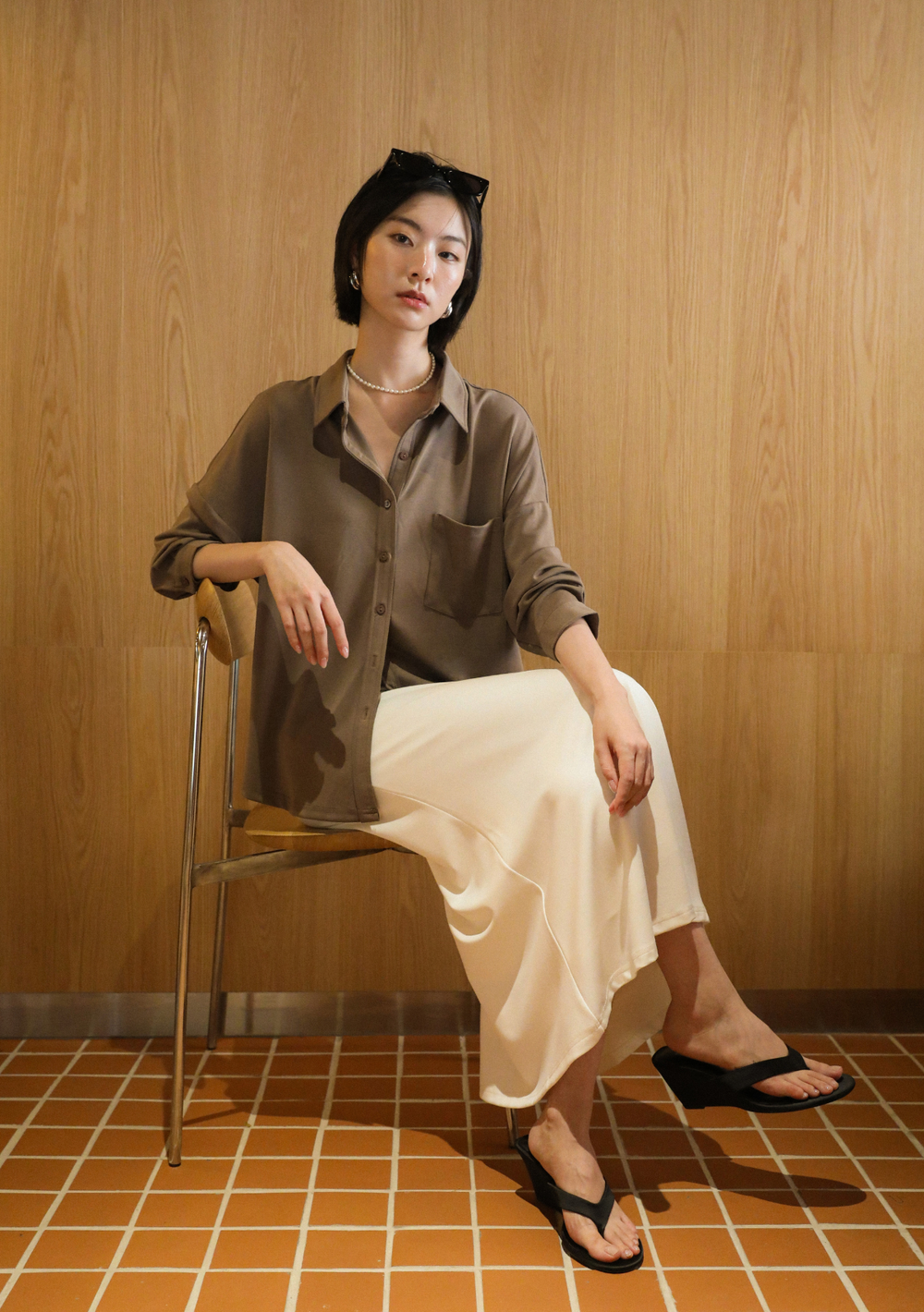Sanford Boyfriend Shirt (Butter)