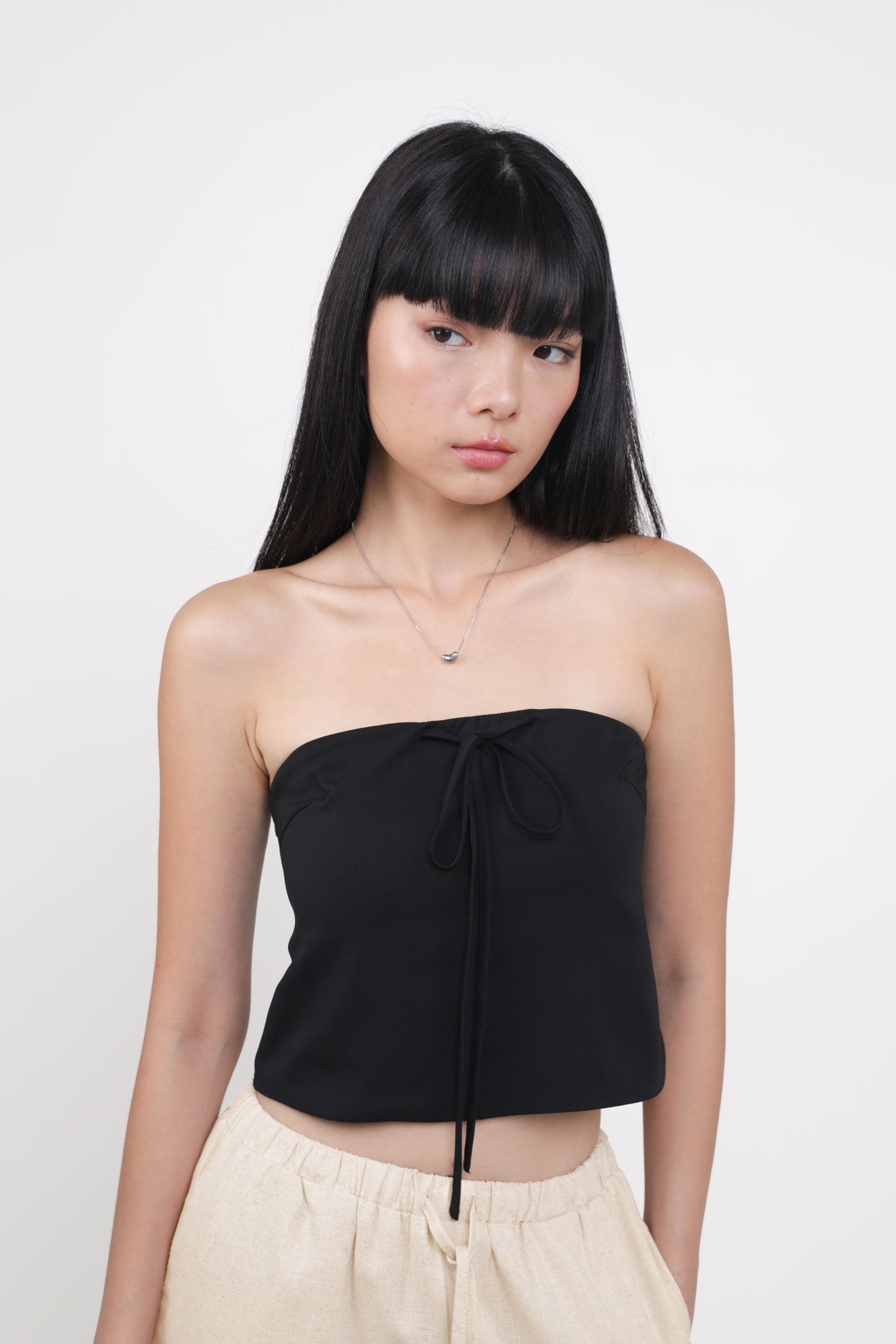 ashlyn-black-tie-front-tube-