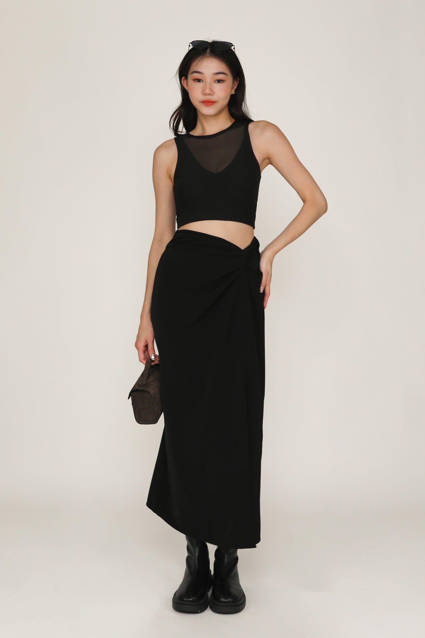 Ava Knot Front Maxi Skirt – The Tinsel Rack